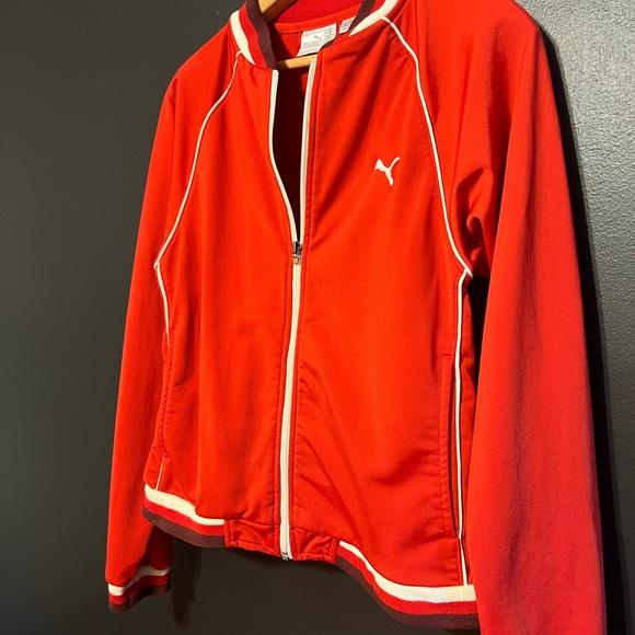 Puma Red Jacket with White Accents - Picture 3 of 16